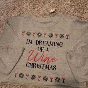 Dreaming of a WINE CHRISTMAS NWT (( L))